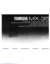 Yamaha MX-35 Owner's Manual