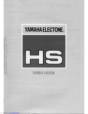Yamaha Electone HS User Manual