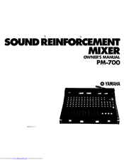 Yamaha PM-700 Owner's Manual