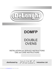 DeLonghi DOMFP Installation And Use Manual