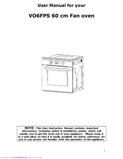 Think Appliances VO6FPS User Manual