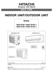 Hitachi RAS-R10C-1 Instruction Manual