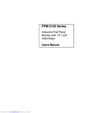 Advantech FPM-3155 Series User Manual