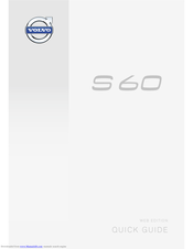 Volvo S 60 2014 Quick Manual