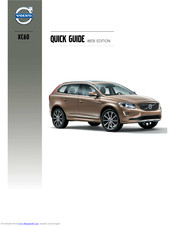 Volvo XC60 2013 Quick Manual