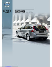 Volvo V60 Plug-in hybrid 2013 Quick Manual