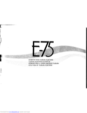 Yamaha Electone E-75 Manual