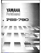 Yamaha PortaSound PSS-790 Owner's Manual