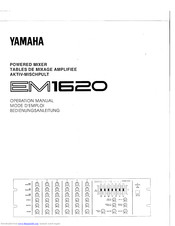 Yamaha EM-1620 Operation Manual