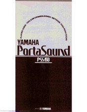 Yamaha PortaSound PSS-150 Playing Manual