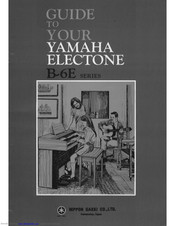 Yamaha Electone B-6E series Playing Manual