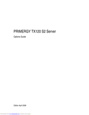 Fujitsu PRIMERGY TX120 S2 Options Manual
