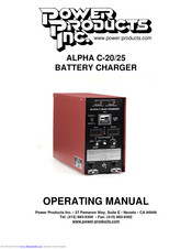 Power Products ALPHA C-25 Operating Manual