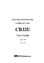 Ratoc Systems CB32U User Manual