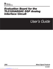 Texas Instruments SLAU039 User Manual