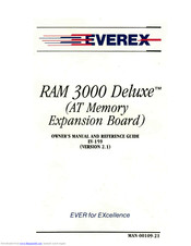 Everex RAM 3000 Deluxe Owner's Manual And Reference Manual