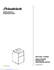 Friedrich Vert-I-Pak A-Series Installation & Operation Manual