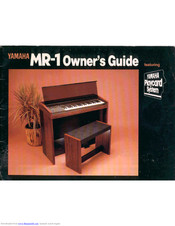 Yamaha MR-1 Owner's Manual