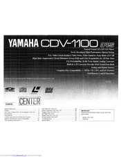 Yamaha CDV-1100RS Manual