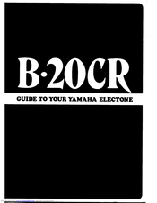 Yamaha Electone B-20CR Manual