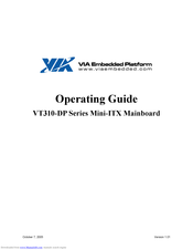 VIA Technologies VT310-DP Operating Manual