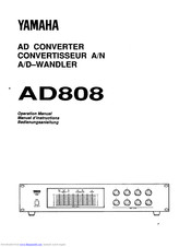 Yamaha AD808 Operation Manual