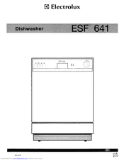 Electrolux ESF 641 Instruction Book