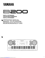 Yamaha B200 Operating Manual