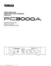Yamaha PC3000A Operation Manual