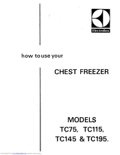 Electrolux TC145 User Manual