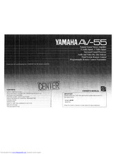 Yamaha AV-55 Owner's Manual