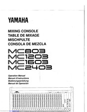 Yamaha MC803 Operation Manual