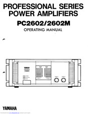 Yamaha PC2602 Operating Manual