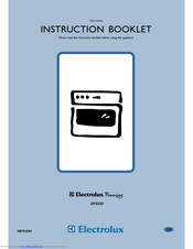 Electrolux Premier EPSOG Instruction Booklet