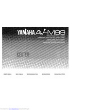 Yamaha AV-M99 Owner's Manual