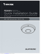 Vivotek FE8181V Quick Installation Manual