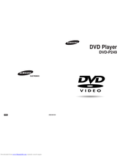 Samsung DVD-P249 User Manual