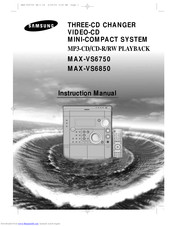 Samsung MAX-VS6750 Instruction Manual