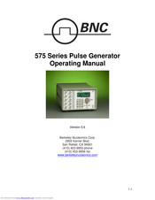 BNC 575 Series Operating Manual