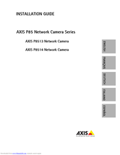 Axis P8513 Installation Manual