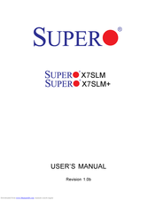 Supermicro X7SLM User Manual