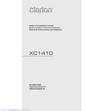 Clarion XC1410 Owners & Installation Manual
