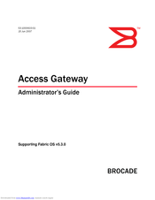 Brocade Communications Systems Gateway Administrator's Manual