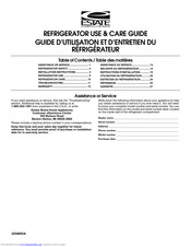 Estate Refrigerator Use & Care Manual