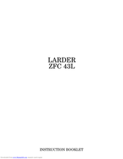 Zanussi ZFC 43L Instruction Booklet