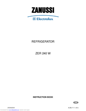 Zanussi Electrolux ZER 240 W Instruction Book