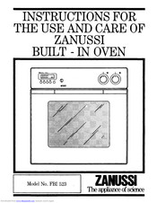 Zanussi FBI 523 A Use And Care Instructions Manual