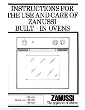 Zanussi FM 5101 Instructions For Use Manual