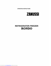 Zanussi RONDO Operating Instructions Manual