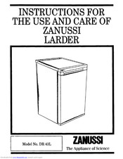 Zanussi DR 43L Instructions For Use Manual
